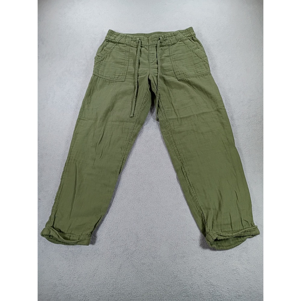 Old Navy Women Gauze Jogger Pants Green S Drawstring Waist